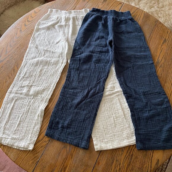 FEATHER 4 ARROW gauze pattern cotton pull on pant/2 pr/kids 10 - Picture 1 of 8